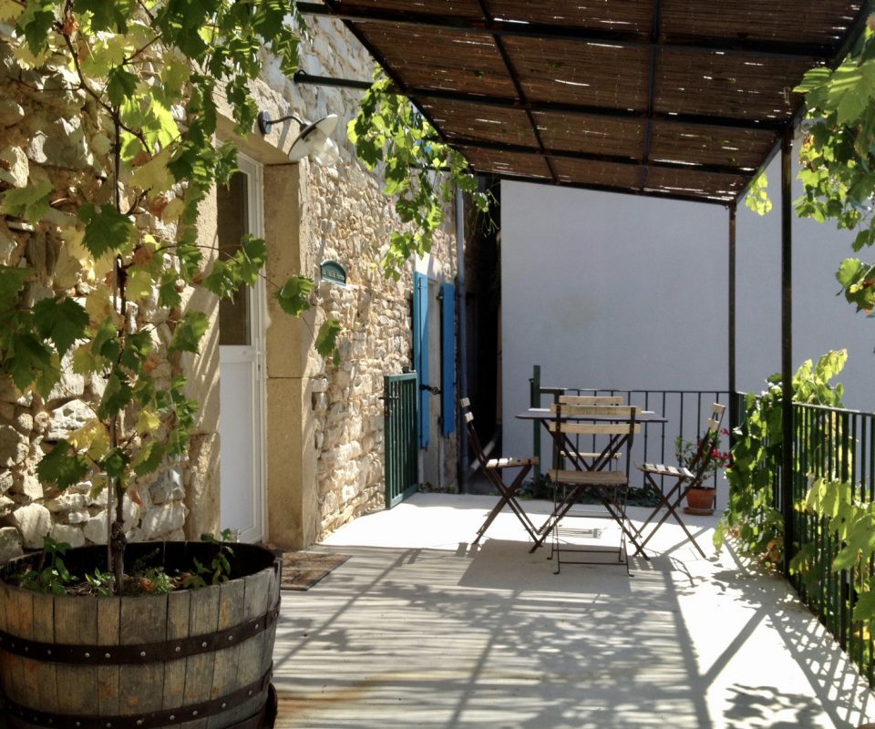 Terrace of the appartment La Vieille Ferme