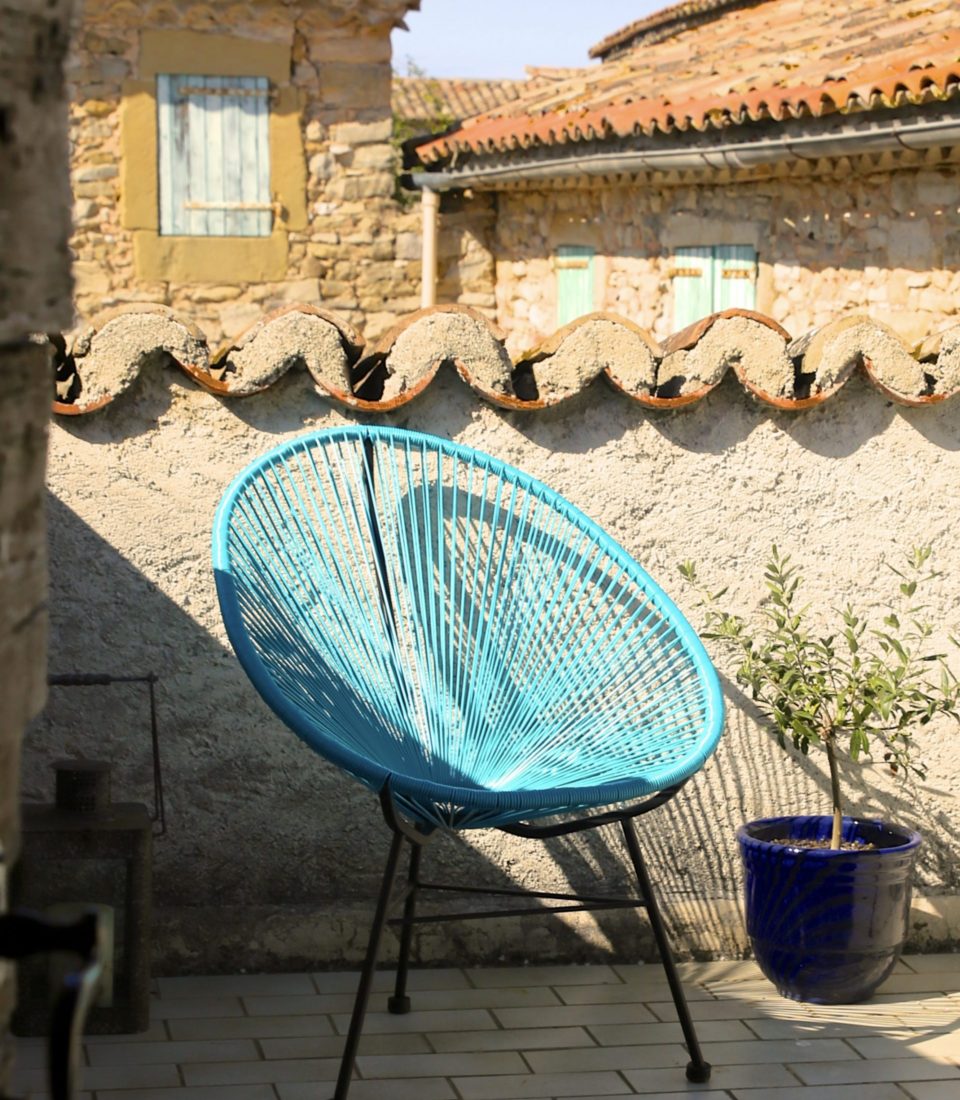 Terrasse sur le toit avec vue