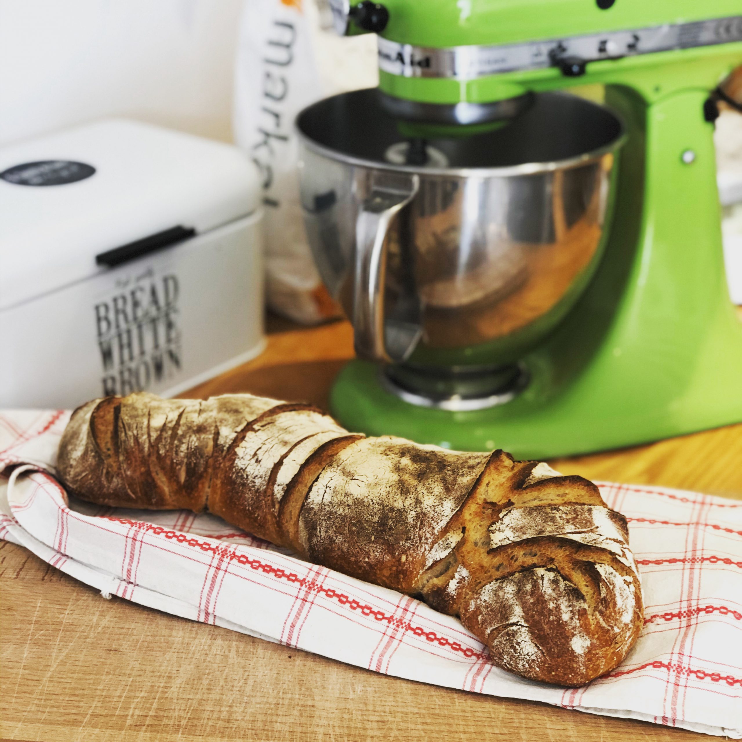 Homemade natural sourdough bread