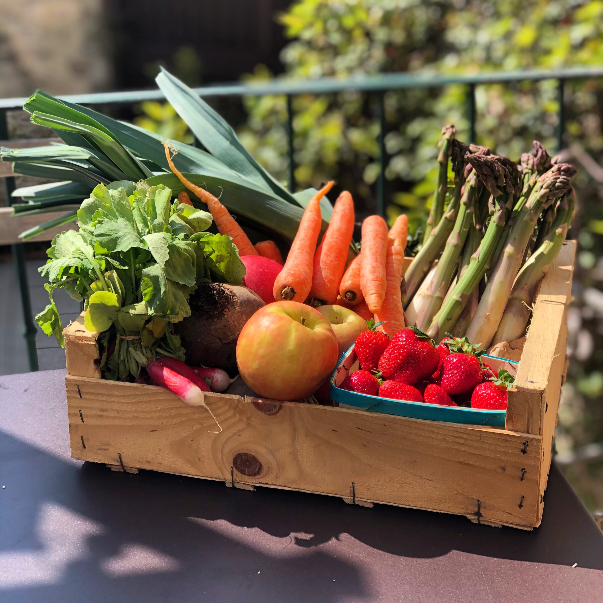 Fruits and vegetables from local producers