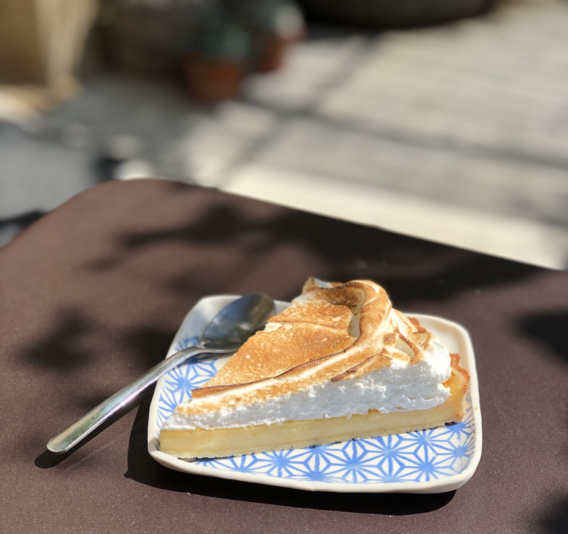 Table d'hôtes dessert Lemon meringue tart