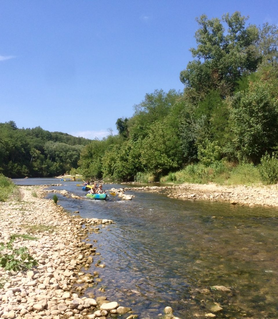 Canoë sur la Cèze