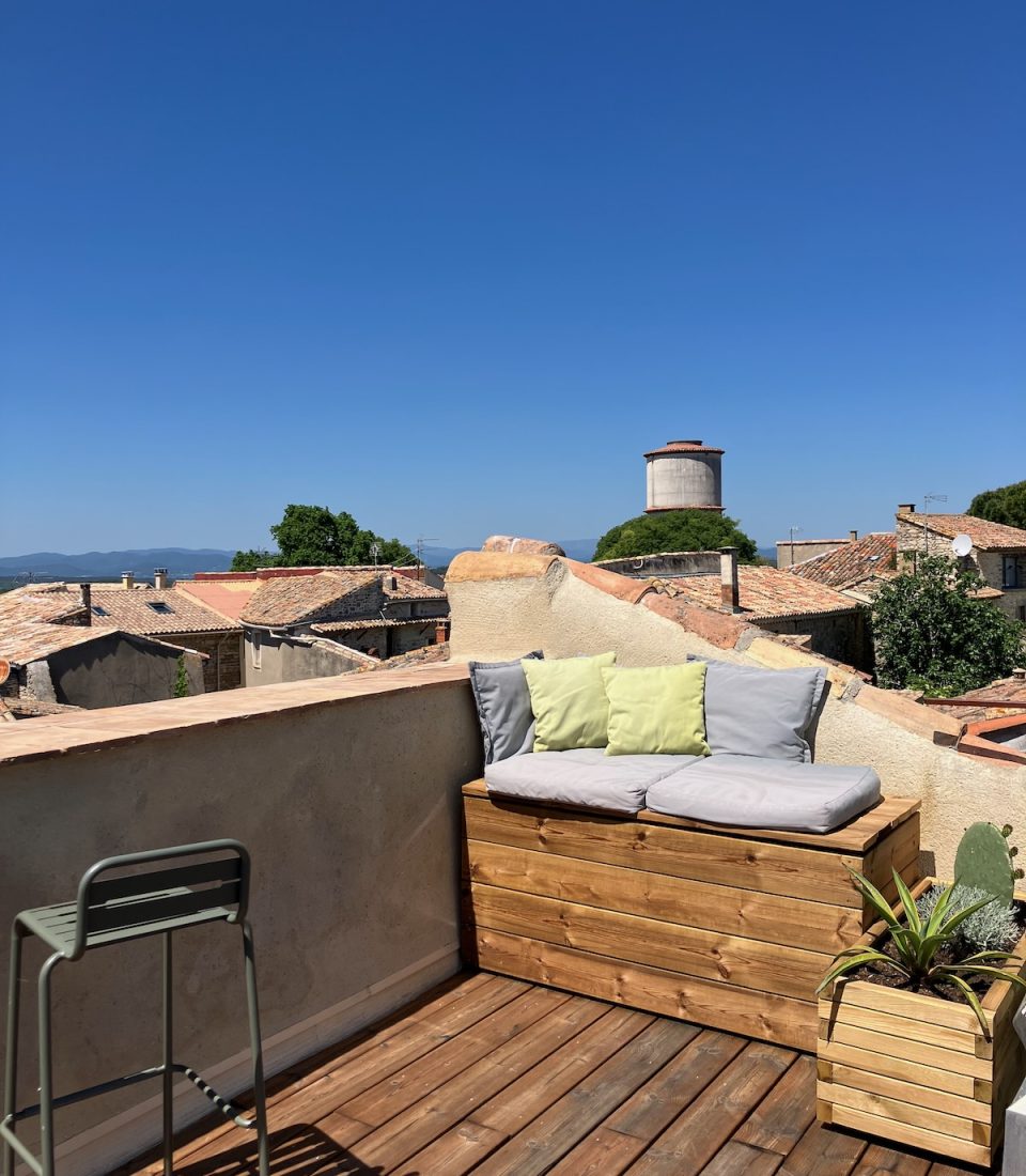 Terrase panoramique sur le toit